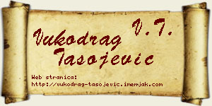Vukodrag Tasojević vizit kartica